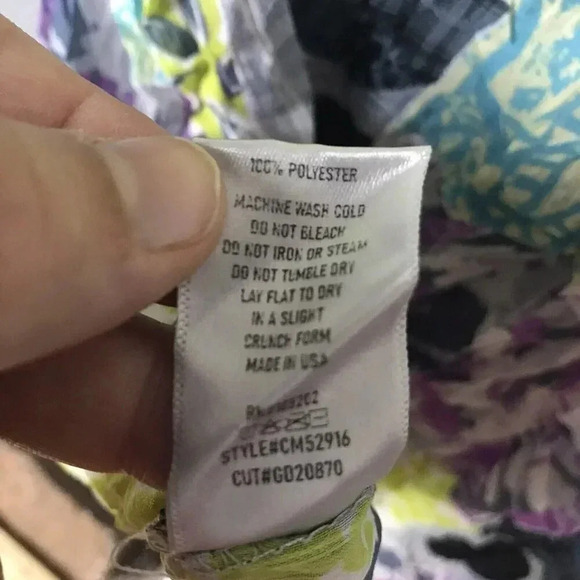 Chalet Et Ceci Womens Size Medium Long Sleeve Top Crinkled Lagenlook Art to Wear - Picture 14 of 16